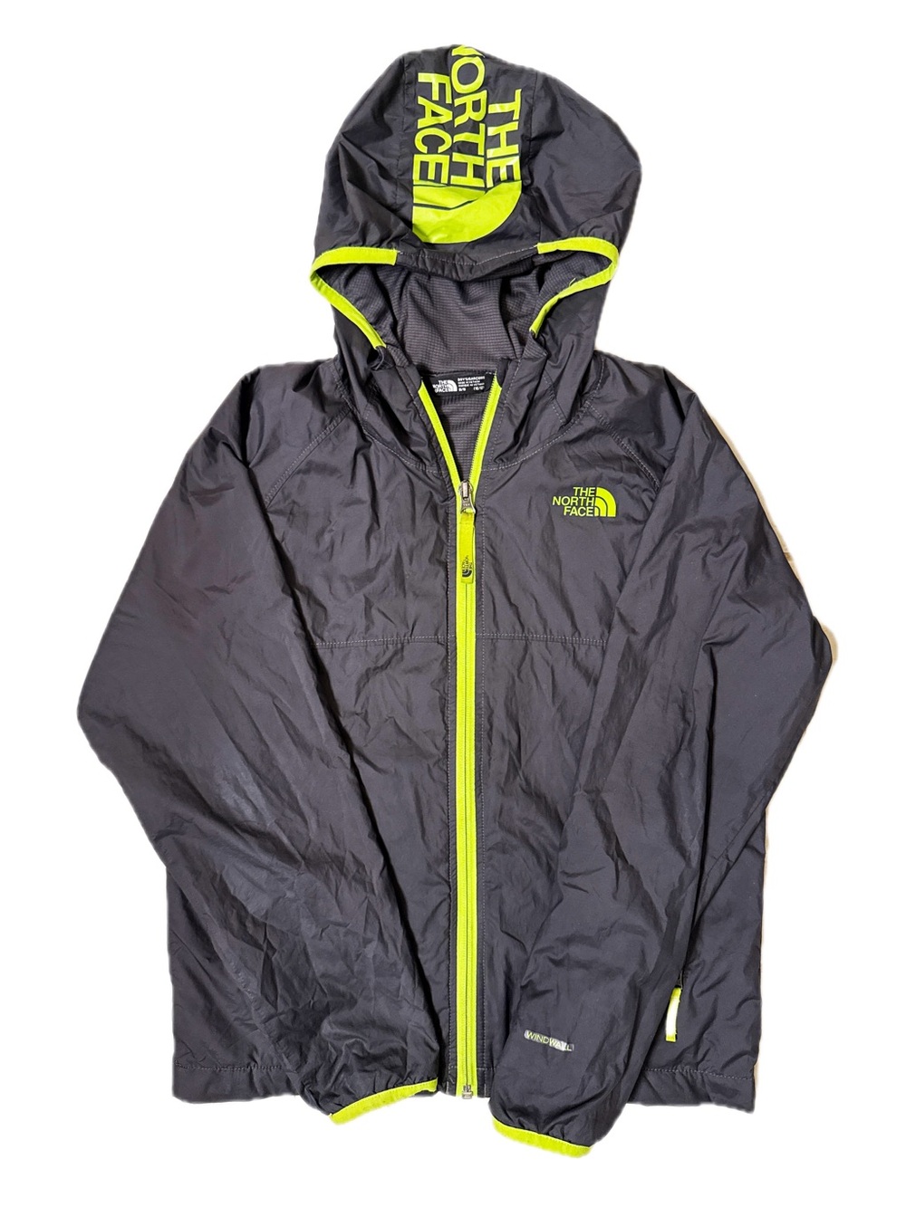 The North Face Boys Rain Hooded Jacket Fully Lined Size M 10-12 EUC